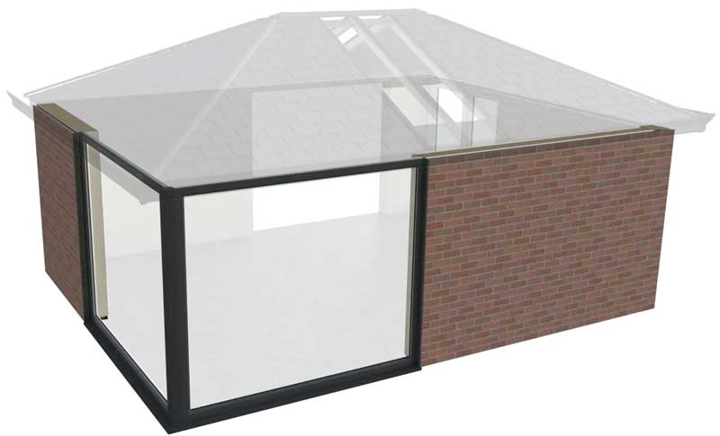 hup! with brick mesh wall finish