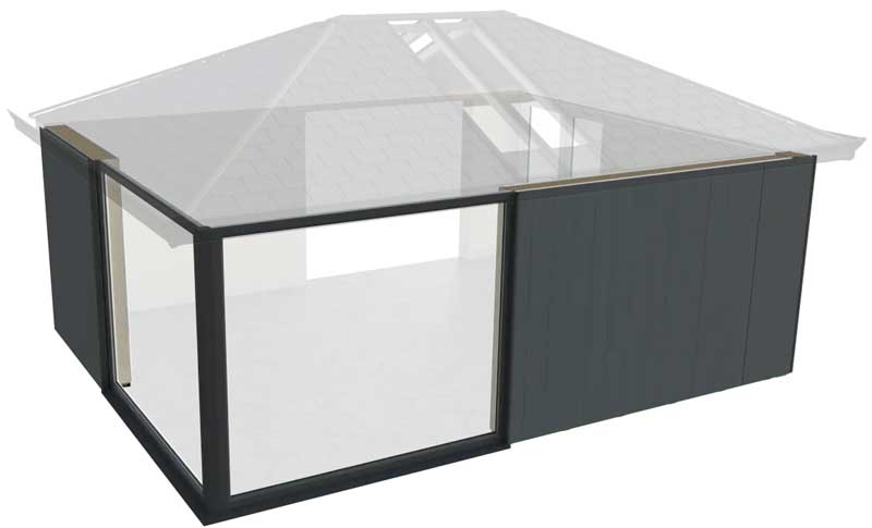 hup! with cement board wall finish