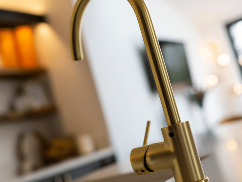 close up of a tap inside a hup! extension