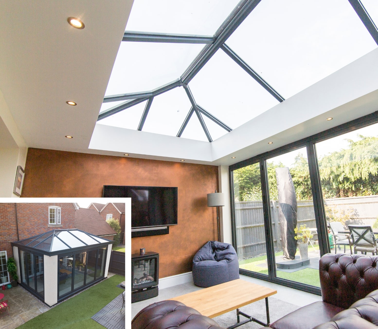 glass roof hup! conservatory
