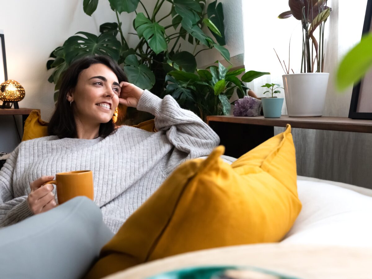 Happy person with conservatory extension installation