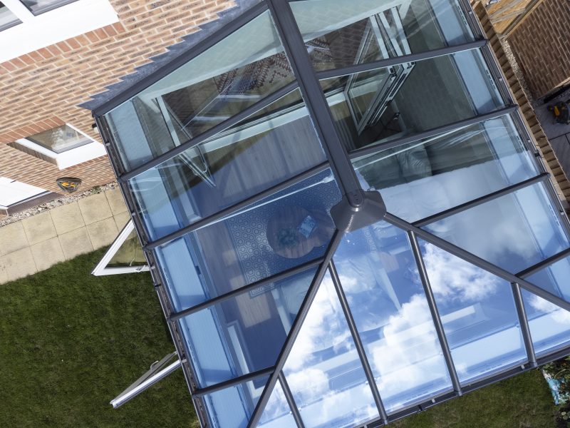 Amanda hup! conservatory glass roof